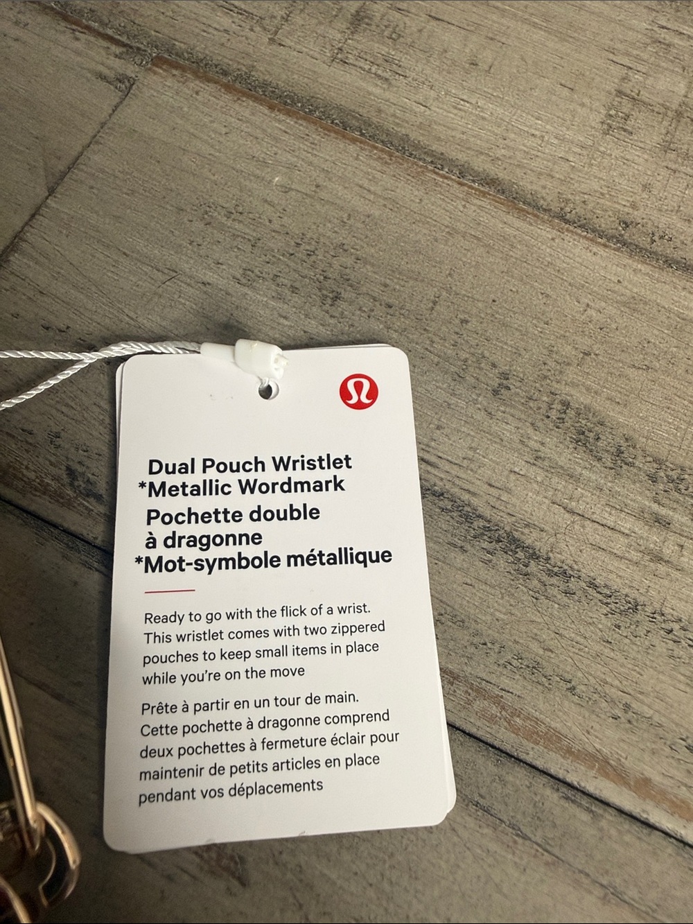 Lululemon Dual Pouch Wristlet *Metallic Wordmark - Picture 7 of 8